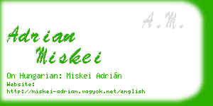 adrian miskei business card