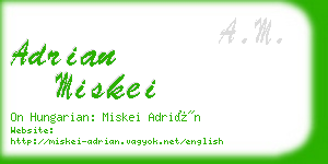 adrian miskei business card